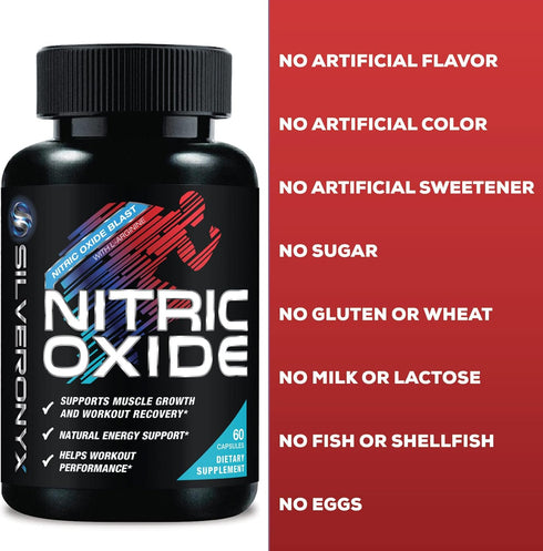 Extra Strength Nitric Oxide Supplement 3X Strength L Arginine, Citrulline Malate, AAKG, Beta Alanine - Premium Muscle Supporting Nitric Booster - ...