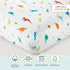 Wildkin 100% Cotton Fitted Crib Sheet – Soft & Breathable Fitted Sheet - Jurassic Dinosaurs...