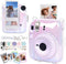 CAIYOULE Clear Case for Instax Mini 12 Camera, Fujifilm Mini 12 Protective PC Cover with Camera Stickers and Mini Frames...