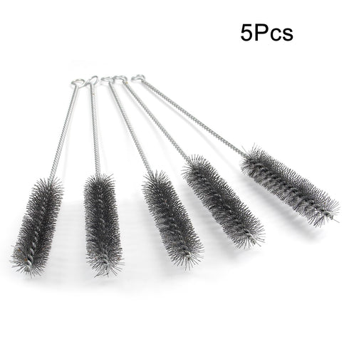 Utoolmart Wire Tube Brushes, Stainless Steel Bottle Bristle Cleaning Spiral Power Pipe Brush, 1.0-inch Diameter 12-inch Long-Handle Cleaner for Au...