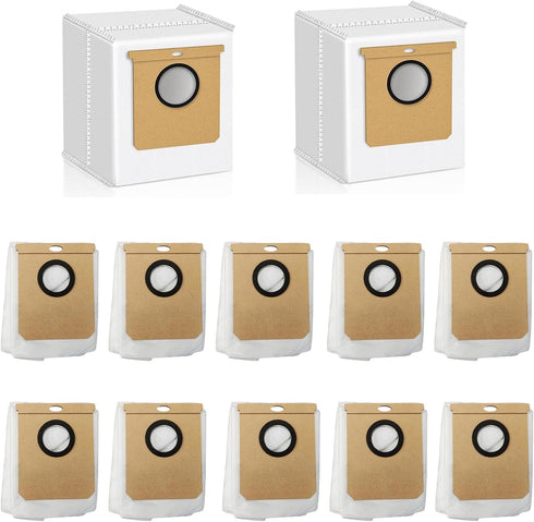 10 Pack Replacement Dust Bags for eufy L60/ L50 Hybrid Robot Vacuum with Self Empty Station, 2.5L Large Vacuum Dust Bags for Haier H9+, Conga Home...