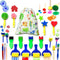 Art & Craft Painting Drawing Tools Mini Flower Sponge Brush Set Fun Kits Early DIY Learning...