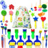 Art & Craft Painting Drawing Tools Mini Flower Sponge Brush Set Fun Kits Early DIY Learning...