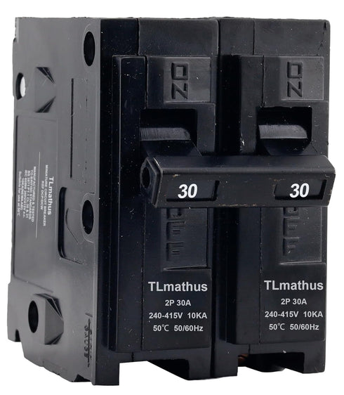 ?????? ?????????????? 30 Amp 2 Pole Type QP Circuit Breaker Plug-in Mount Standard MCB Thermal Magnetic Protection, 10KA 120/240V, Compatible with...