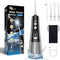Water Dental Flosser oral irrigator,JNGOODS 300ml Rechargeable water flosser for teeth IPX7 Waterproof 9 Modes portable Oral Irrigator. LED displa...