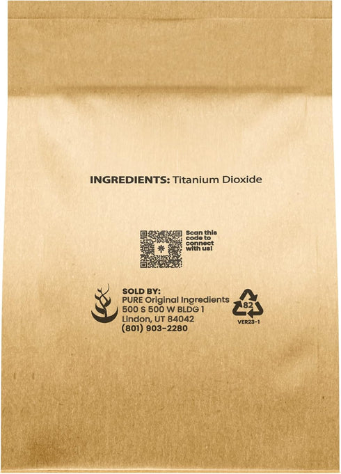 Pure Original Ingredients Titanium Dioxide (8 oz) Naturally Occurring, Pigment & Colorant...