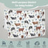 Milk Dairy Cow Farm Animal Leaves Baby Boy Girl Blanket, Neutral Western Flannel Fleece Nursery Bed Swaddle Receiving Blankets, Soft Lightweight T...