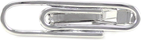 Novelty Silver Tone Paper Clip Tie Clip In Box...
