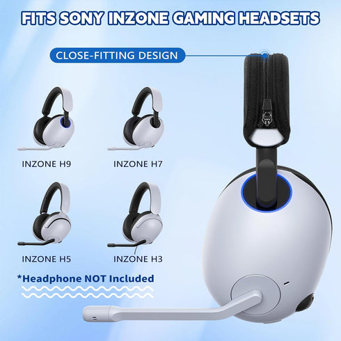 Headphone Headband Cover, INZONE H9 Headphone Band Cushion Compatible with Sony INZONE H3/ H5/ H7/ H9 Headphones, Thicker Sports Fabric Replacemen...