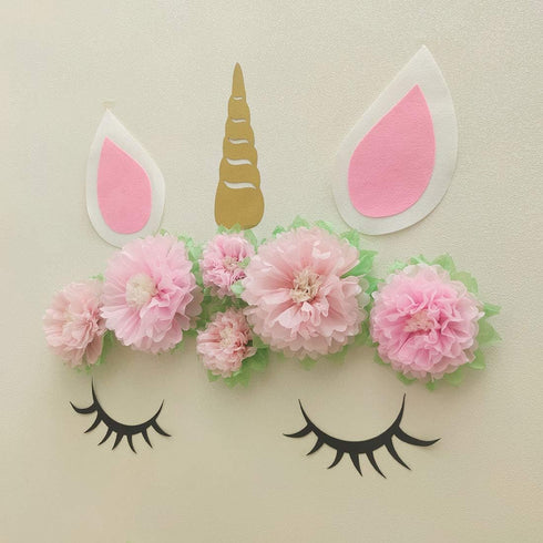 Pinks Flowers Decoration (11''-7'' Assorted) 6 pcs Artificial Tissue Paper Peony Nursery Wall Bridal Shower Centerpiece Baby Girl Birthday Tea Par...