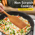 Teak Wooden Spatula for Cooking Wok Spatula Kitchen Turner for Mixing, Scraping, Baking Spatula Best Non Stick Wood Cooking Utensil Angled Flat Sp...