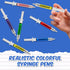 Syringe Pens - 12 Pack - Retractable Ballpoint Pens with 6 Colors - Perfect for School, Parties, Nurse Gifts and Medical-Themed Presents...