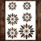 Sunflower Stencils Sunflower Flower Stencils Flower Stencil Fall Stencils Fall Stencil Botanical Stencils for Painting on Wood, Canvas, Paper, Fab...