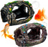 2 PCS Broken Barrel Aquarium Decorations, Caves Hide Hut Fish Tank Ornaments, Shipwreck Theme Landscaping Hideouts Accessories...
