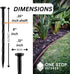 40-Pack 8-Inch Plastic Landscape Garden Edging Anchoring Stakes, Spiral Landscape Anchoring Spikes for Paver Edging, Weed Barrier, Artificial Turf...
