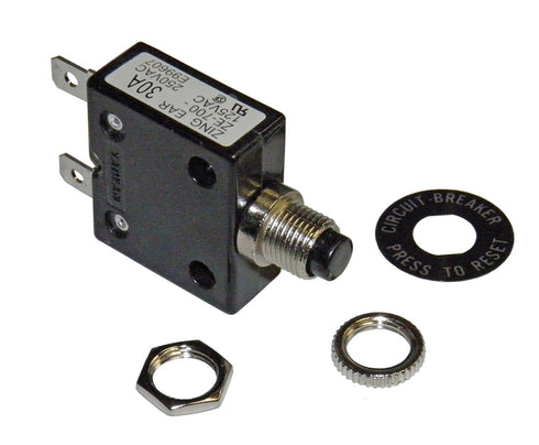 Philmore 30 Amp Push Button Circuit Breaker 32V DC or 250V AC ; B7030...
