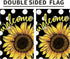 Daisy Sunflower Welcome Sunshine Garden Flag 12x18 Inch Double Sided, Summer Seasonal Holiday Burlap Yard Outdoor Decoration Black (Sunflower)...