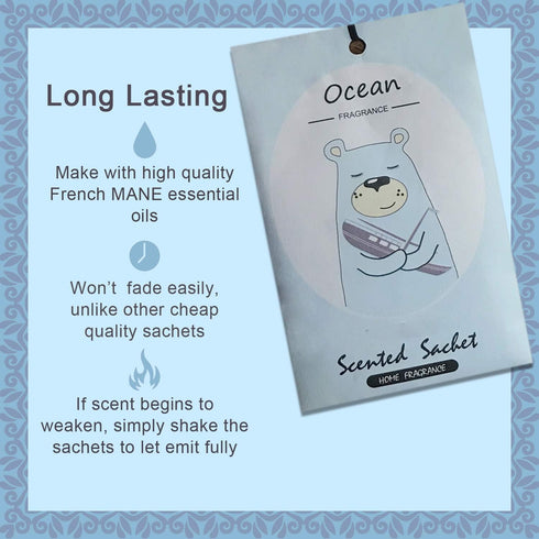 14 Packs Scented Sachets for Drawers and Closets Lavender, Rose, Jasmine, Ocean, Vanilla, Sandalwood, Gardenia 7 Scent...