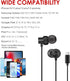 USB C Earbuds Wired in-Ear Headphone Isolate Noise Magnetic Wired Earphone with Microphone and Volume Control Type C Ear Buds Compatible for iPhon...
