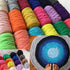 1PCS 250g 8.1oz Soild Color Fancy Yarns DIY Bag Handbag Carpet Cushion Cotton Cloth T-Shirt Yarn Knitting Crochet Yarn Pet Cave Basket Crochet Bag...