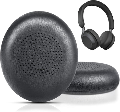 Ear Pads Replacement for Jabra Evolve2 65 (65MS 65UC USB)/Evolve2 40 (40UC 40MS USB)/Elite 45h On-Ear Wireless Headphones, Ear Cushions with Prote...