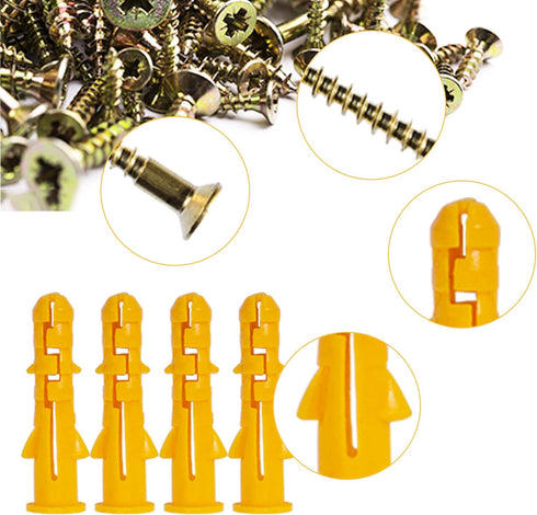 Deloky 4 Pack Motorcycle Helmet Holder Hook -Jacket Bags Wall Mount Cloth Display Rack Hook with Mounting Screws (4pcs Hook+ 8pcs Screws)...