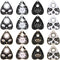 SUNNYCLUE 1 Box 32Pcs Ouijas Charms Planchette Charms Black White Halloween Divination Board Sun Metaphysical Message Heart Shaped Gothic Tarot Ch...
