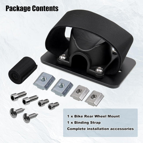 RYANSTAR RACING Bicycle Rack Mount Bicycle Rear Wheel Holder Road Bike Tire Bracket Holder Carrier Compatible with Most Mountain Bikes Road Bicycl...