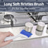 4 PCS Cleaning Brush Set for Household Use, Scrub Brushes for Cleaning Kitchen Sink Corner, Small Scrubbing Brush for Deep Clean...