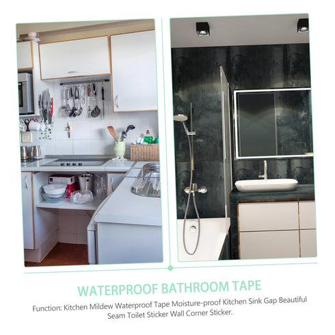 1 Roll Water Strip Bathroom Toilet Crevice Sticker Sink Seam Corner Strips Bathroom Sealant Tape Transparent Caulk Seal Tape Sticker Decor Basin C...