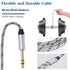 1/4 Splitter Adapter Cable 12 inches, 6.35mm Stereo Plug Male to Dual 6.35mm Jack Female Y Splitter Cable, 30cm / 12 inches...