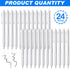 24 Pieces Retractable Gel Pens 0.5 mm Fine Point Ballpoint Rollerball Pens Refillable Long Lasting Smooth Black Ink Fine Point Pen with Comfortabl...