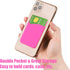 Phone Card Holder Sockets, Colors in Random - Silicone Adhesive Stick-on ID Credit Card Wallet Phone Case Pouch Sleeve Pocket for Most of Smartpho...