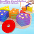 Montessori Toys for 1 2 3 Year Old Toddlers Wooden Shape Sorter Puzzles Sorting & Stacking Toys Educational Learning Toys for Preschool Activity G...