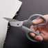 Grey Multipurpose Scissors, 6in Straight Sturdy Sharp Scissors for Office School Student Home General Use Sewing Fabric Craft Supplies with Cover...
