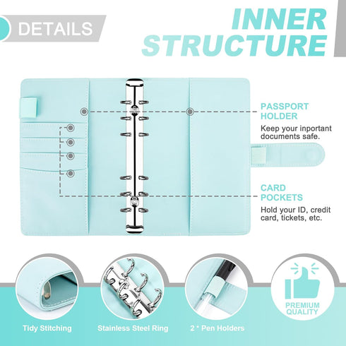 Onlyesh Budget Binder, Budget Binder with Zipper Envelopes, Cash Envelopes for Budgeting, Money Organizer for Cash, 28Pcs Budget Binder with Cash ...