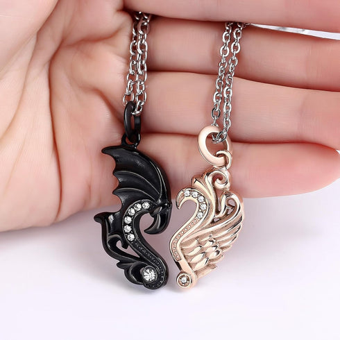 ???????????????? ???????????????? ?????? ??????????????, Stainless Steel Necklace for Women and Men Heart Pendant Necklace with CZ Gifts for Coupl...