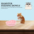 ULTECHNOVO Hamster Ceramic Food Bowl, 3pcs Hamster Food Bowl Small Cute Shape Food Dish for Hamster Rat Mice and Other Small Animals...
