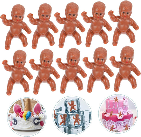 30pcs Baby Full Moon Doll Mini Baby Dolls Baby Products for Newborns Small Plastic Baby Bathing Tiny Baby Figurines Plastic Lovely Baby Statue Par...