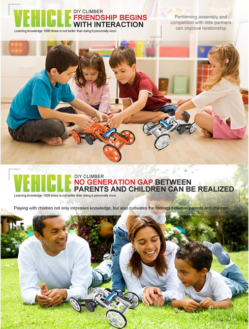 STEM Kits for Kids, 4WD Climbing Vehicle STEM Projects for Kids Ages 8-12 | Electronics Circuits Engineering and Science Experiments for Teens | D...