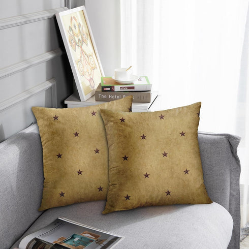 Emvency Throw Pillow Cover Rustic Americana Primitive Country Christmas Holidays Decorative Pillow Case Home Decor Square 18 x 18 Inch Pillowcase...