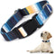 Dog Collars for Large Dogs with Cute Blue Stripes Design for Boys Dog, Adjustable Soft Pet Collar for XS Small Medium Large Dogs (XL)...