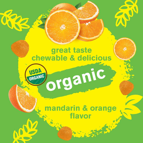 Organic Vitamin C + D3 + Zinc Gummies - Immune Boosting, Antioxidant-Rich, and Bone Health Supporting, USDA Organic, Vegan, and Non-GMO - Gluten-F...