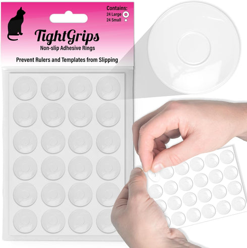 Non-Slip Pads for Quilt Templates | Precision Grips for Quilting Supplies | Enhance Accuracy and Stability | Non-Slip Quilting Tools | Complete Se...