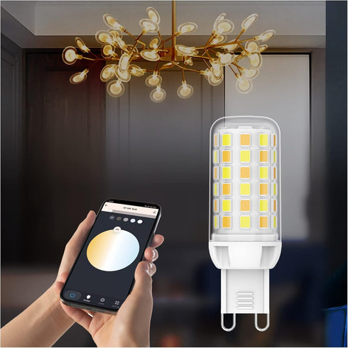 KLG Smart G9 LED Light Bulb No Flicker, WiFi Led Light Bulbs 4W 320LM Lights, Smart Bulbs Work with Alexa, Google Home, Dimmable Smart LED Bulb No...