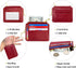Padike Wallet for Women, Slim Credit Card Holder, Compact Size Minimalist Wallet (Red)...
