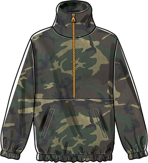 McCall's Patterns McCall's Men and Women's Jacket and Hoodie, Sizes S-L Sewing Pattern, various, White...