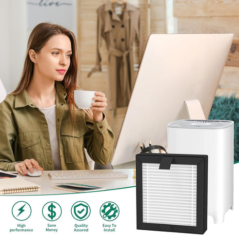 3-Pack SY901 True HEPA Replacement Filter Compatible with Muliap SY901 Purifier, 3-in-1 Filtration Filter...