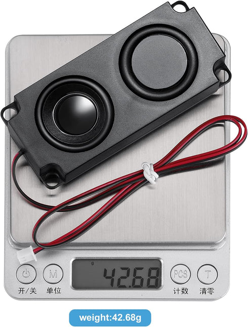 MakerHawk 2pcs Ar duino Speaker 5 Watt 8 Ohm Double Cavity Mini Speaker Full-Range Cavity Advertising Machine Small Speaker 3.3V 5V with JST-PH2.5...
