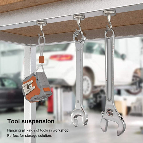 Magnetic Hooks Heavy Duty, 100 lbs Strong Hooks for Hanging, Magnet with Hook for Cruise, Grill, Fridge, Pack of 8......